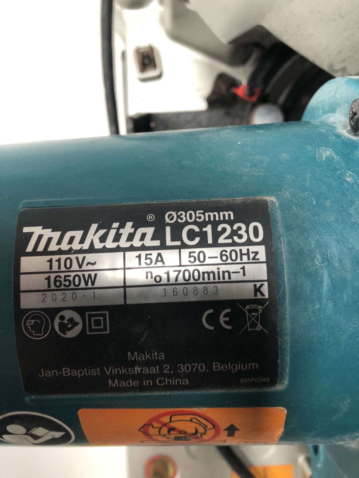 Makita LC1230 305mm TCT Cut Off Saw, Serial Number 160883, 110v (Location: Brentwood. Please Refer - Image 2 of 2