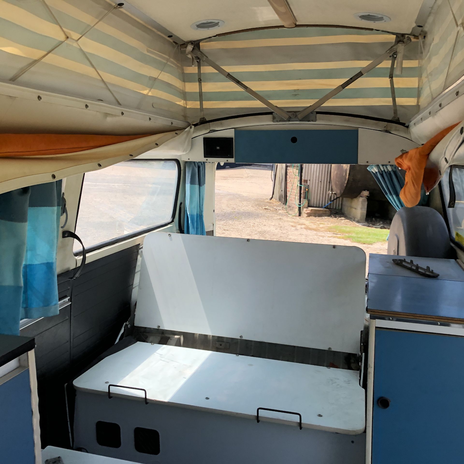 VW Microbus 8 Seater Caravanette Devon - 'Mr Blue' Petrol, Registration UMH 420S, First Registered - Image 43 of 47
