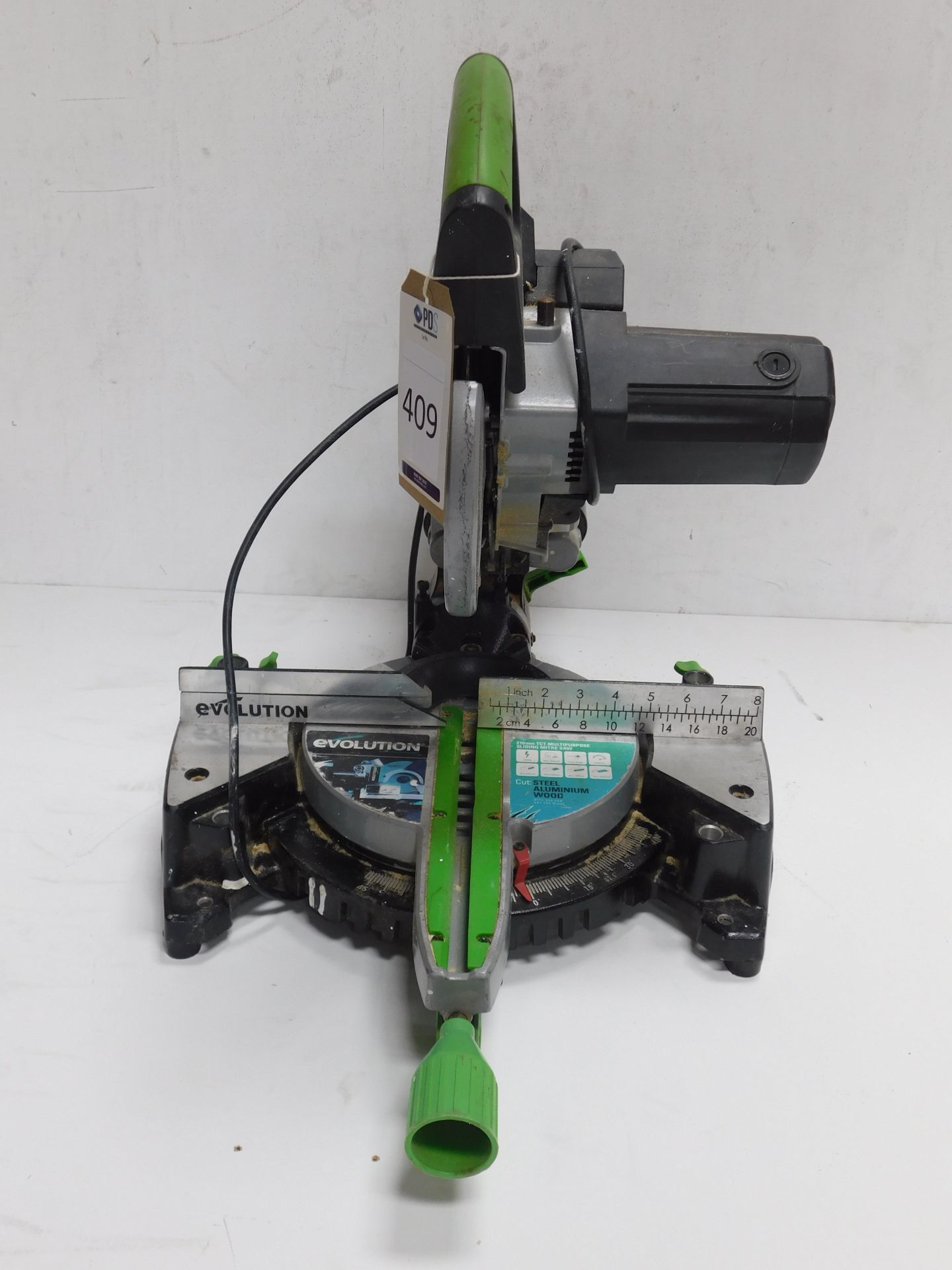 Evolution Fury 3 210mm TCT Multipurpose Sliding Mitre Saw 240v (Located: Brentwood. Please Refer - Image 2 of 3