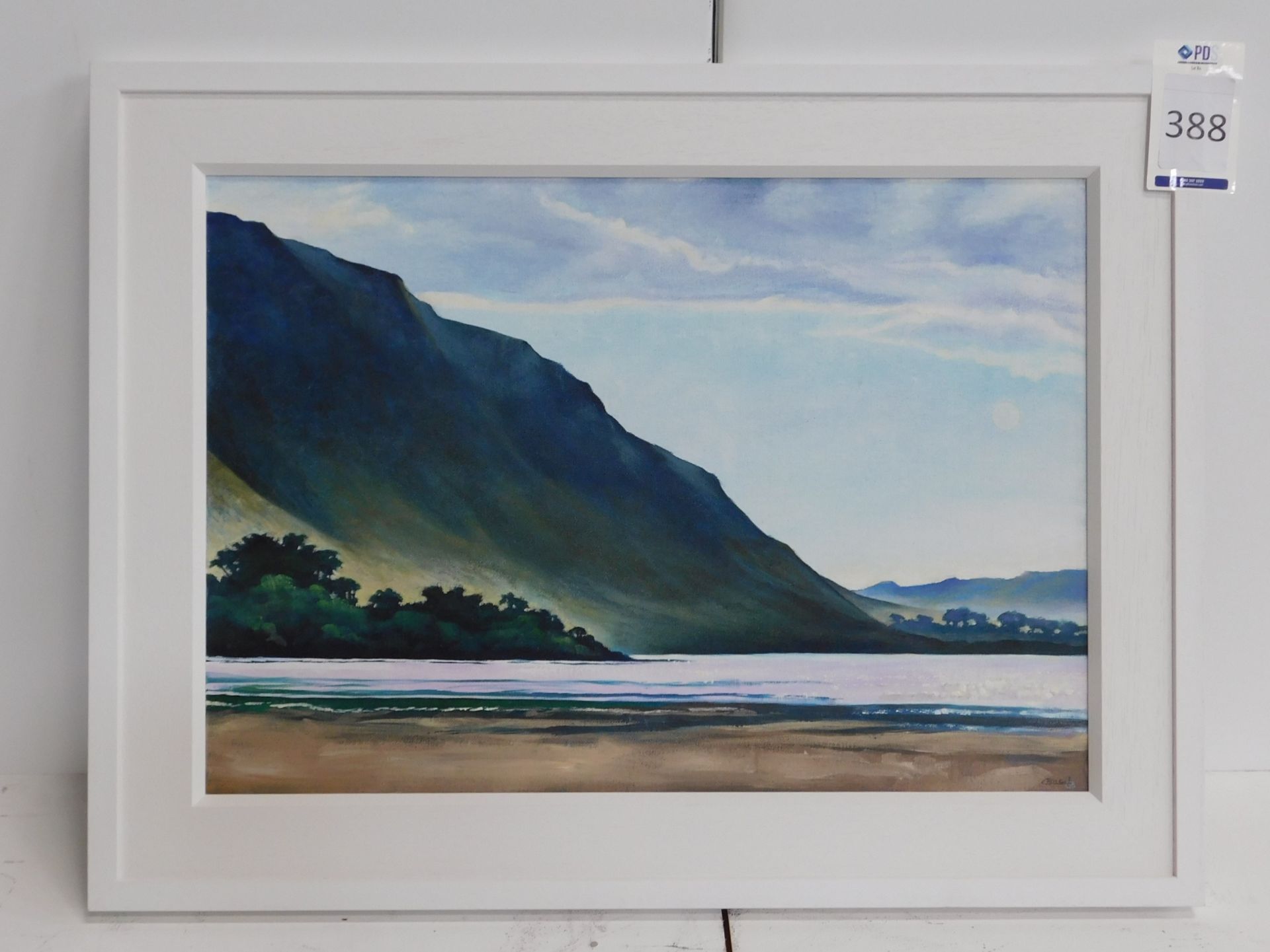 Framed “Hermans Bay, South Africa” Oil on Board by Christine Basil with Certificate of