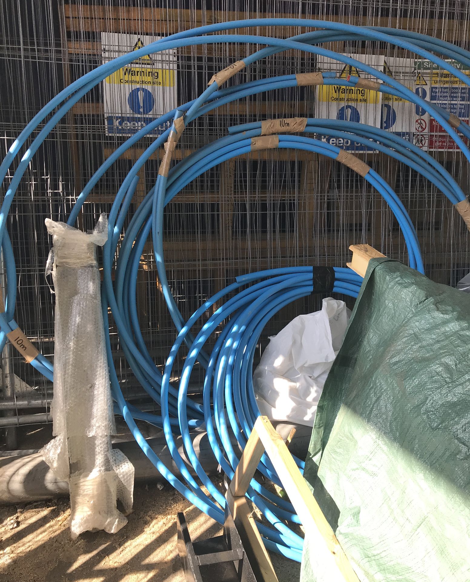Quantity of Various Coils Blue Water Pipes (Located: Barton-le-Clay. Please Refer to General Notes)