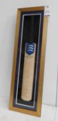 Middlesex CCC Signed Cricket Bat in Presentation Case (Overall size: 101cm x 32cm) (Located: