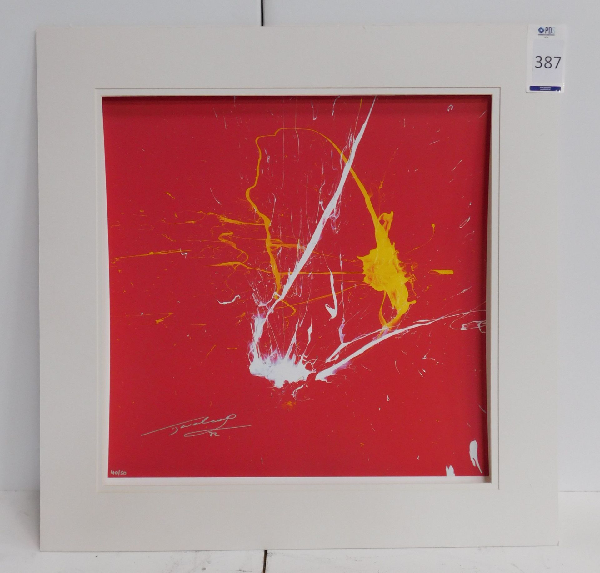 Limited Edition Print (40/50) “Impact Art”  by Theo Walcott (Overall size: 80cm x 80cm) (Located: