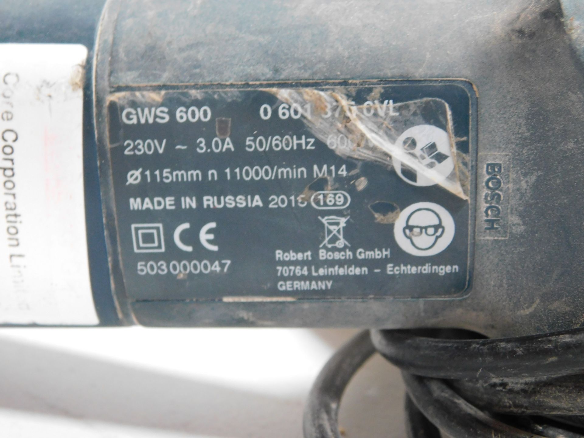 Bosch GWS600 Professional Angle Grinder 240v (Located: Brentwood. Please Refer to General Notes) - Image 2 of 2