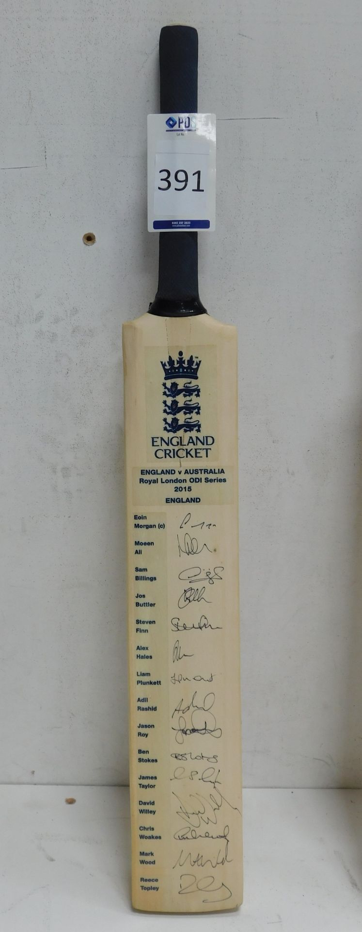 Signed England vs Australia Royal London ODI Series 2015 Cricket Bat (Signed by England Squad) (