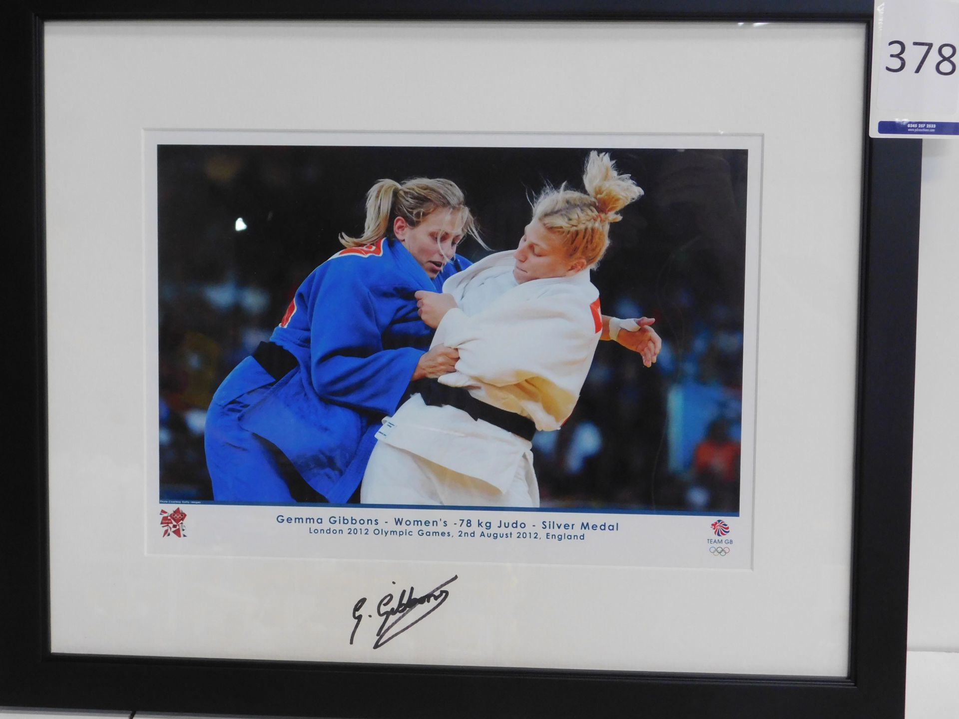 Framed & Signed Photograph James Degale (Overall size: 42cm x 46cm) with Framed & Signed Gemma - Image 2 of 3