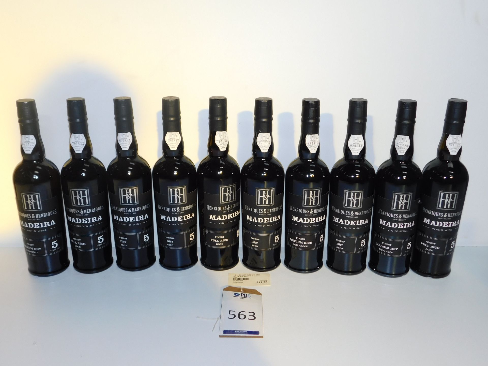 10 Bottles H&H Madeira, 50cl (Located: Brentwood. Please Refer to General Notes)