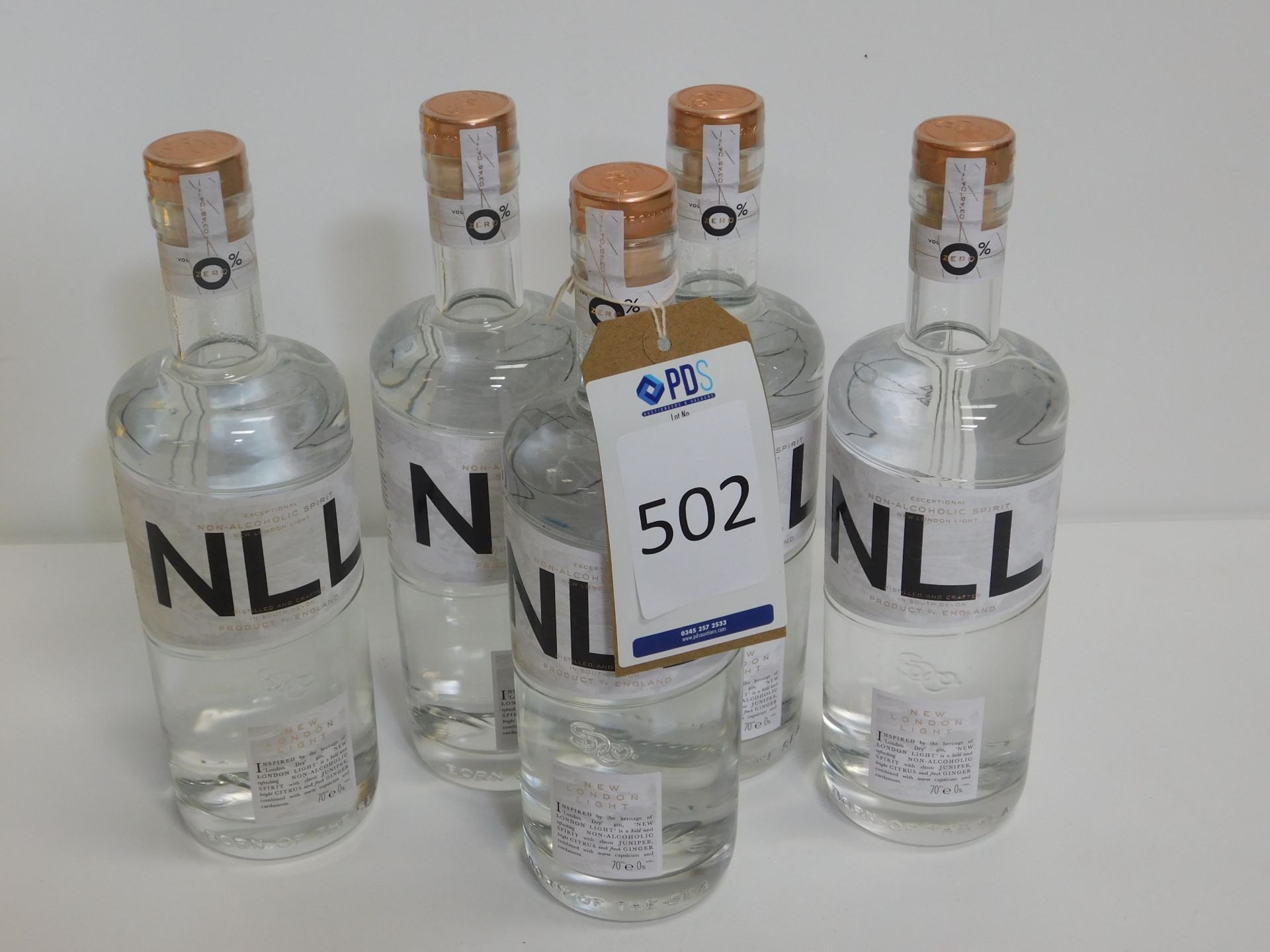 5 Bottles NLL Non-Alcoholic Spirit, 70cl (Located: Brentwood. Please Refer to General Notes)