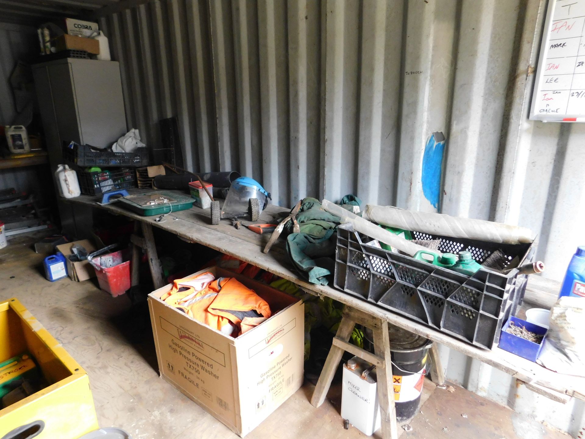 Contents of Container including, Two Tool Chests, Hi Viz Jackets, Cabinet etc (Located: West - Image 4 of 4