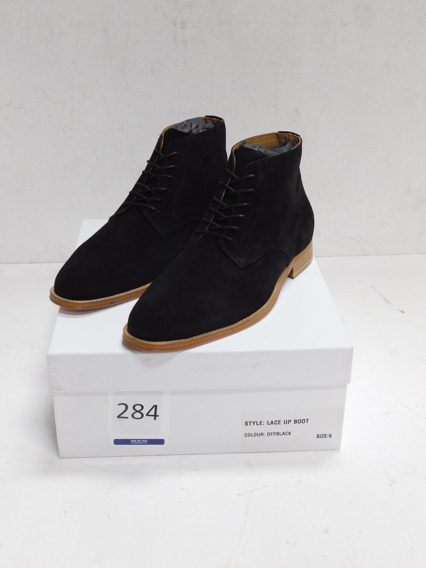 Pair of Ardent “Offblack” Lace-Up Boots, Size 9 (Located: Brentwood. Please Refer to General Notes)