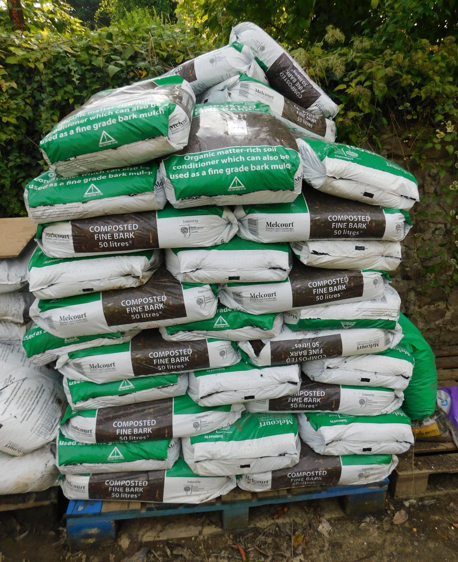 Pallet of Melcourt Composted Fine Bark, 50 litre bags (Located: West Malling, Kent. Please Refer