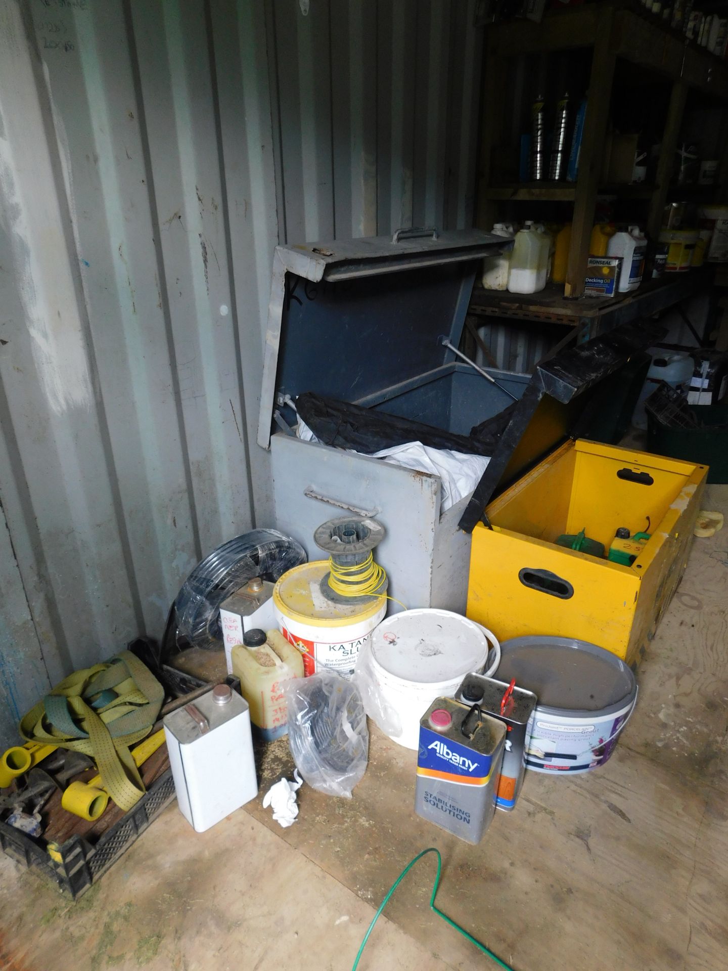Contents of Container including, Two Tool Chests, Hi Viz Jackets, Cabinet etc (Located: West - Image 2 of 4