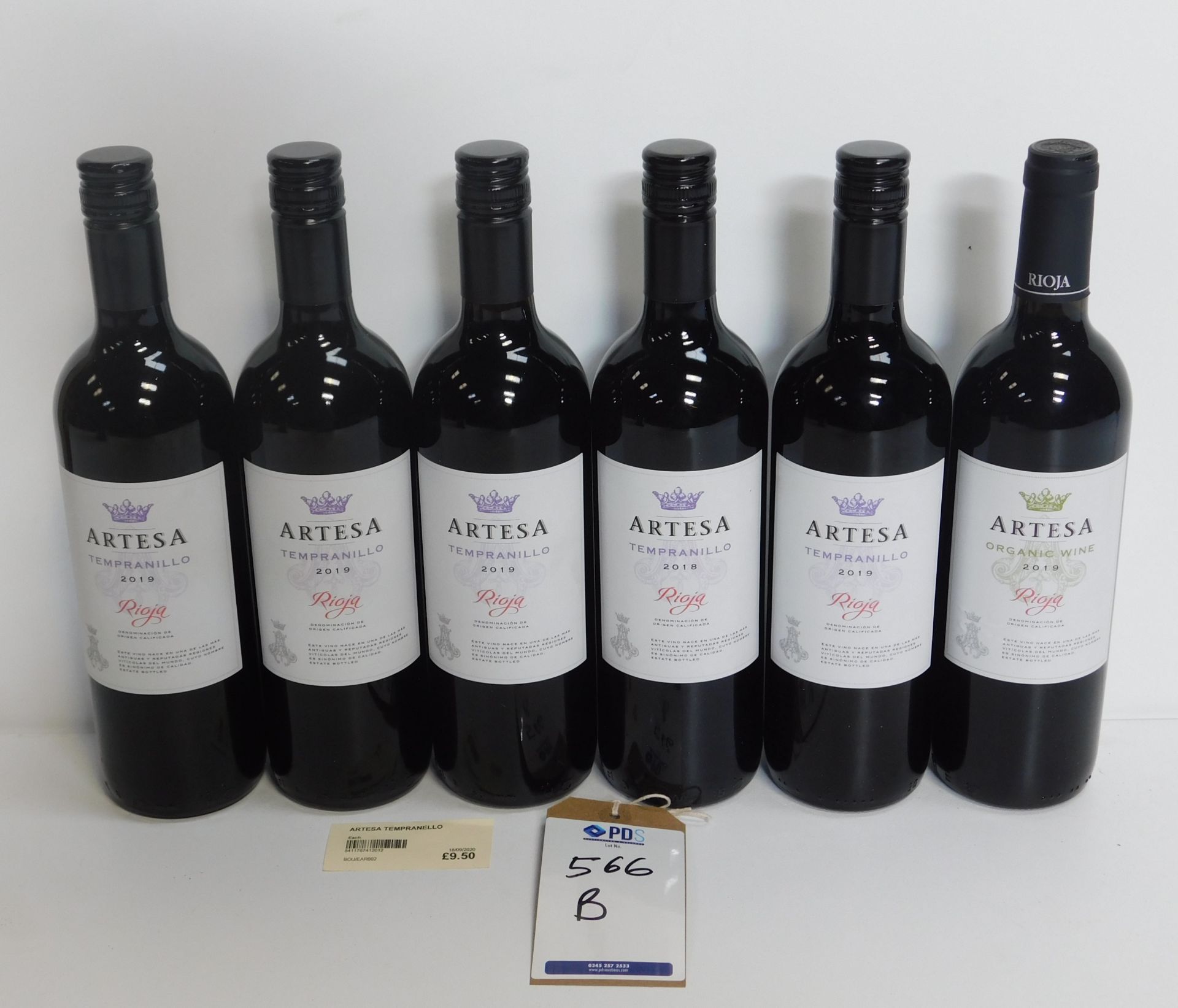 6 Bottles Artesa Rioja, 75cl (Located: Brentwood. Please Refer to General Notes)