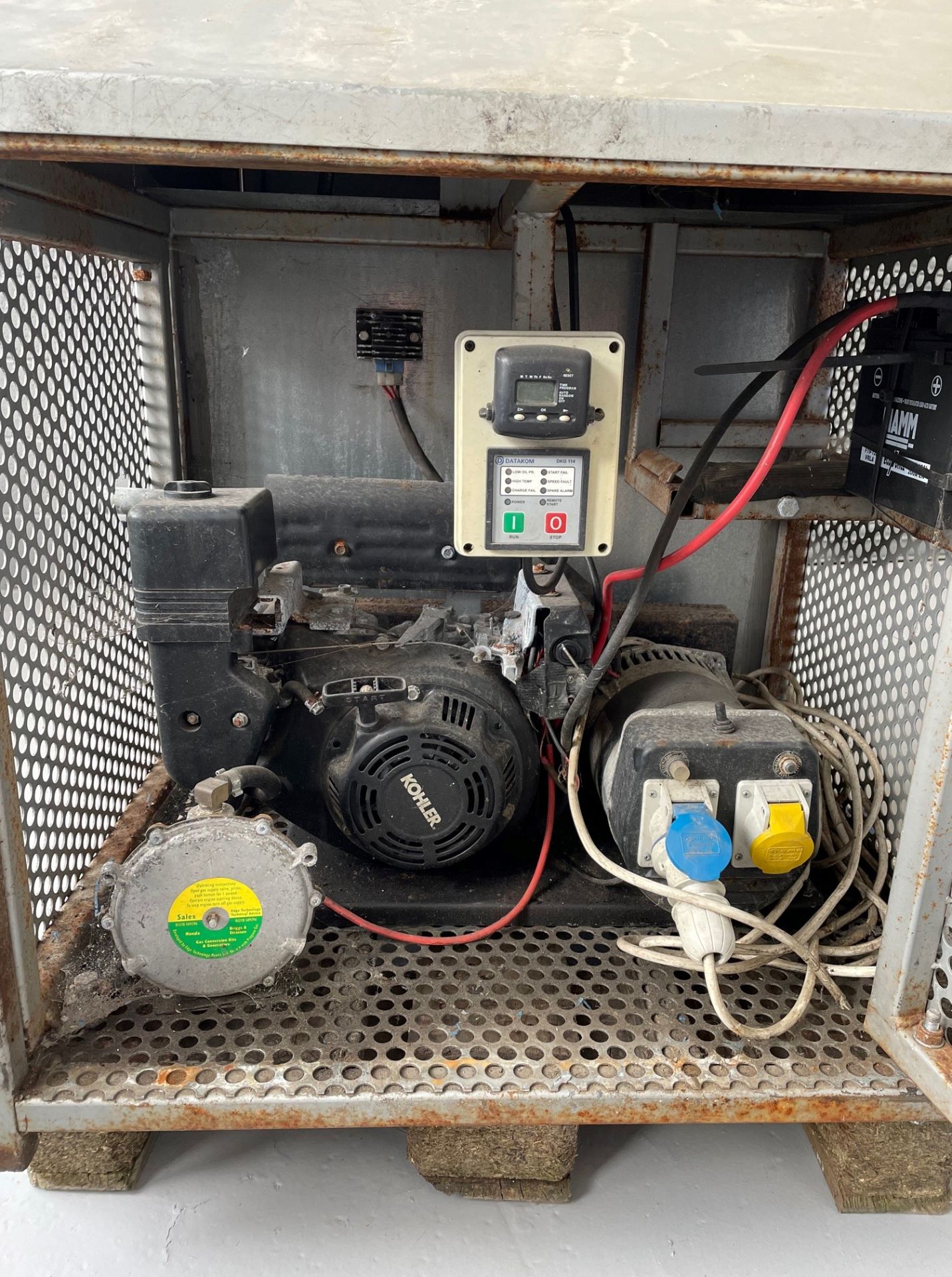 LPG Powered Generator with Kohler Engine, Model No. CS 6ST & Datakom DKG114 Manual and Remote - Image 3 of 11