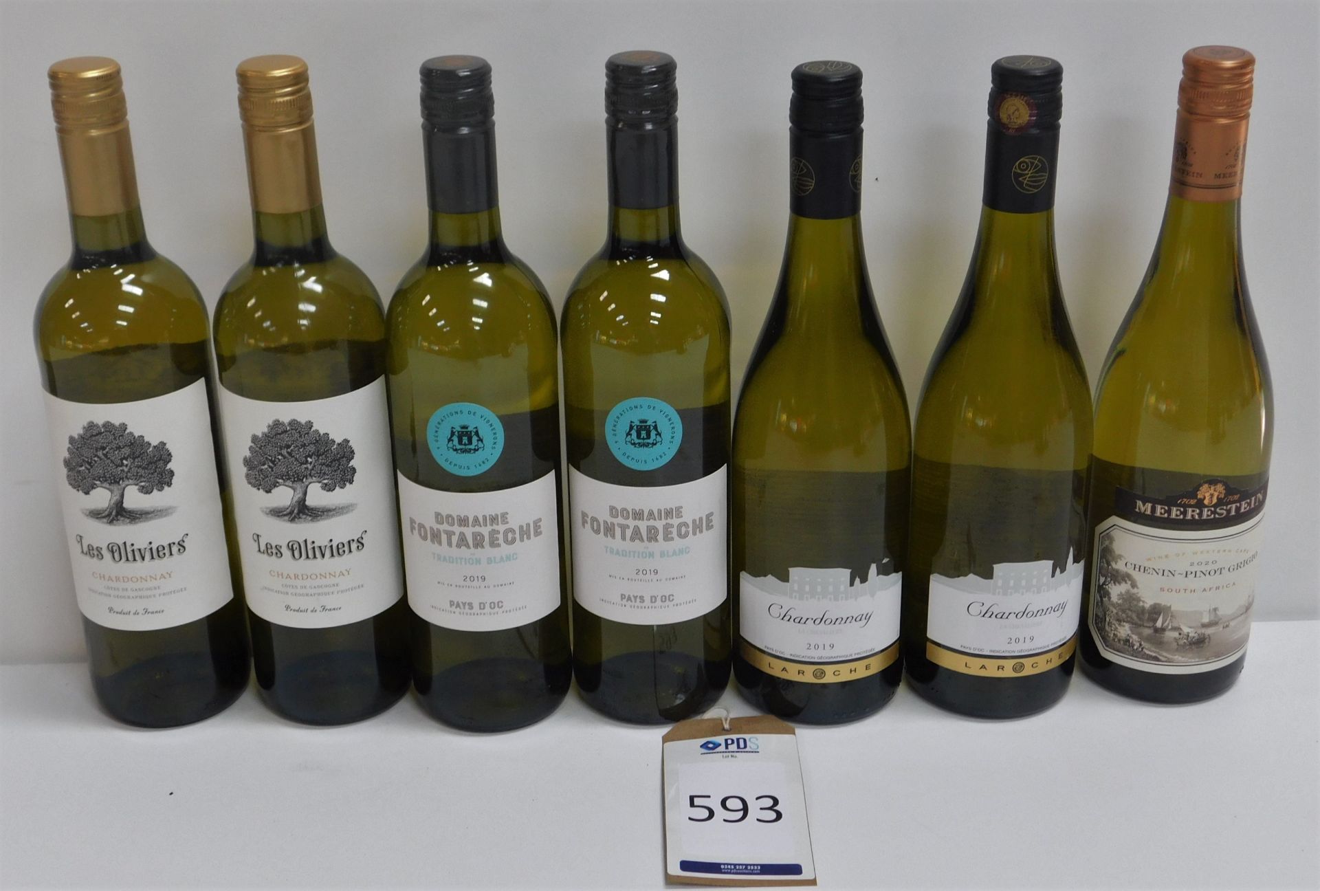 7 Bottles Various White Wines, 75cl (Located: Brentwood. Please Refer to General Notes)