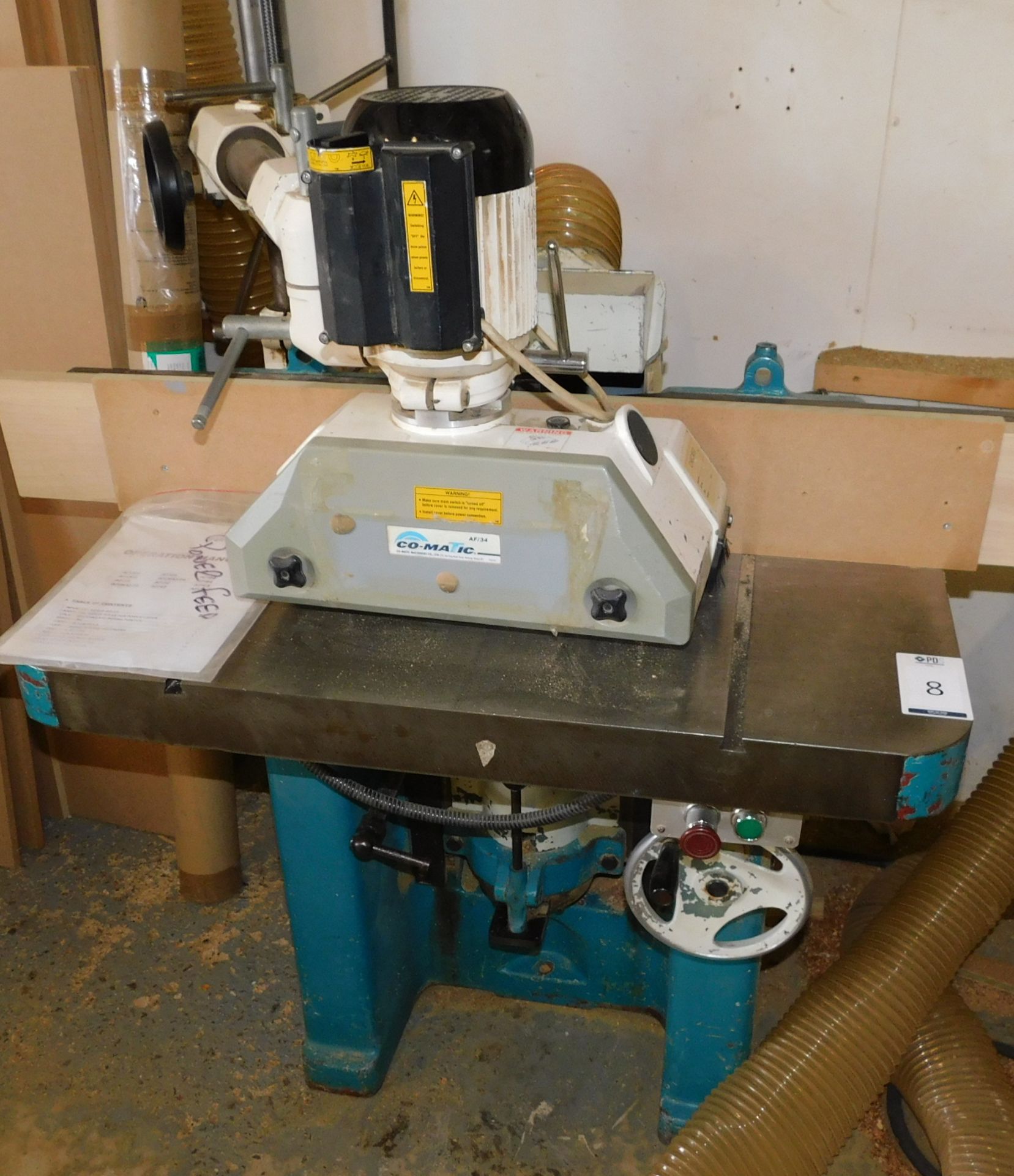 Wadkin Spindle Moulder, Serial Number EQ3515 with Co-Matic AF34 Roller Power Feed Unit - Image 3 of 4