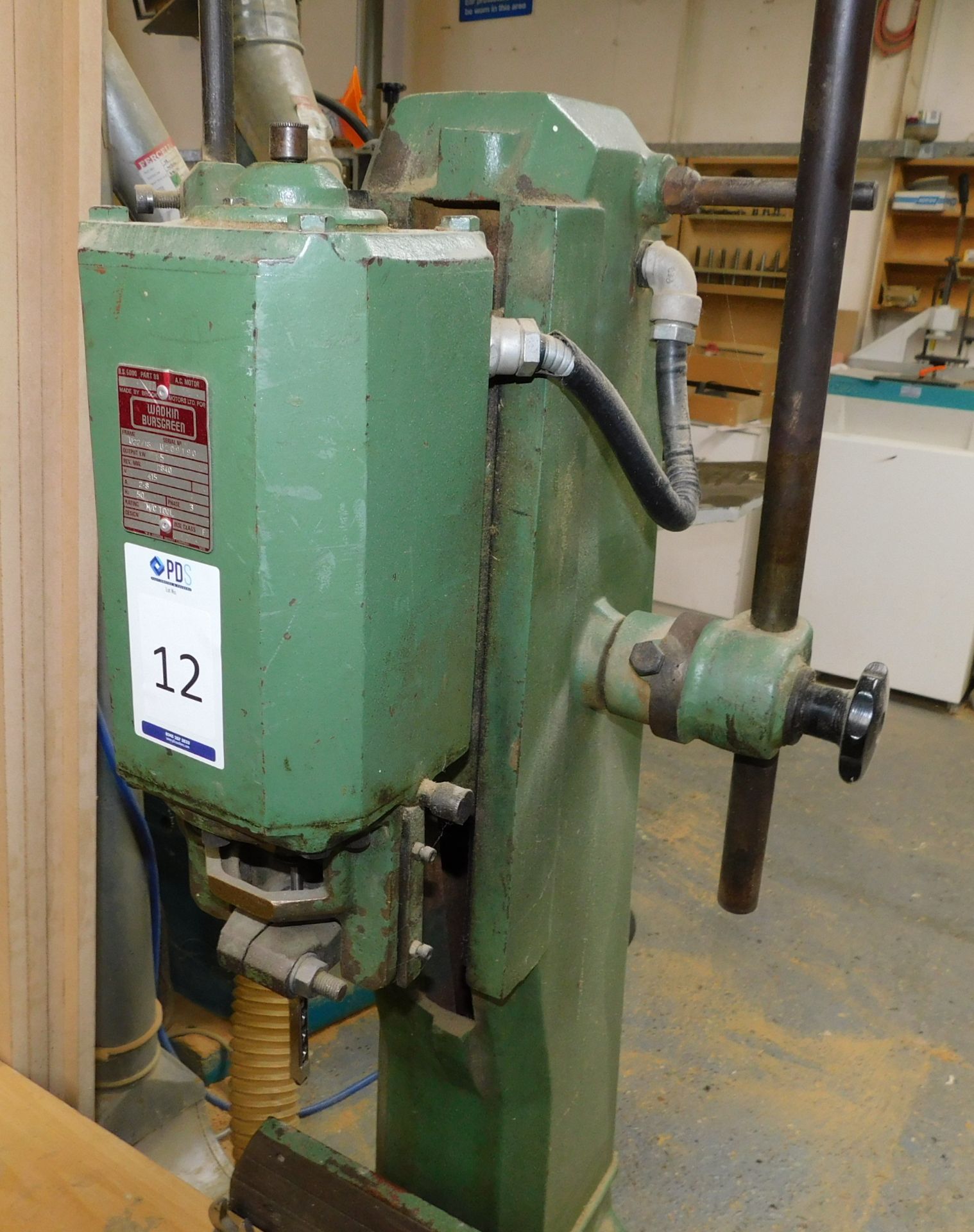 Wadkin Bursgreen Model U22/18 Chisel Morticer, Serial Number U209190 with Vibratory Head, - Image 3 of 4