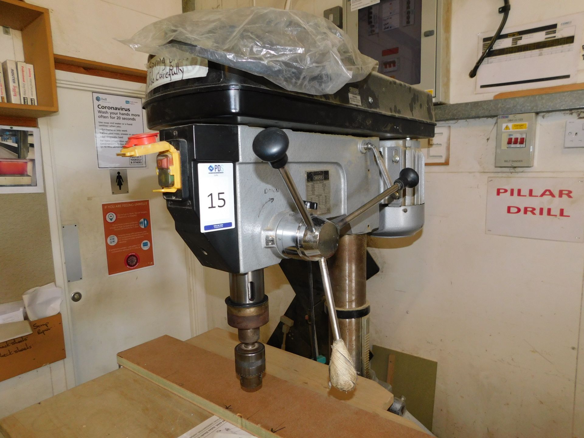 Draper Model HD25/12CF Pedestal Drill, Serial Number 0402040, Single Phase - Image 3 of 4