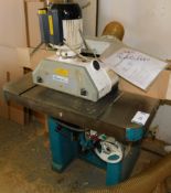 Wadkin Spindle Moulder, Serial Number EQ3515 with Co-Matic AF34 Roller Power Feed Unit