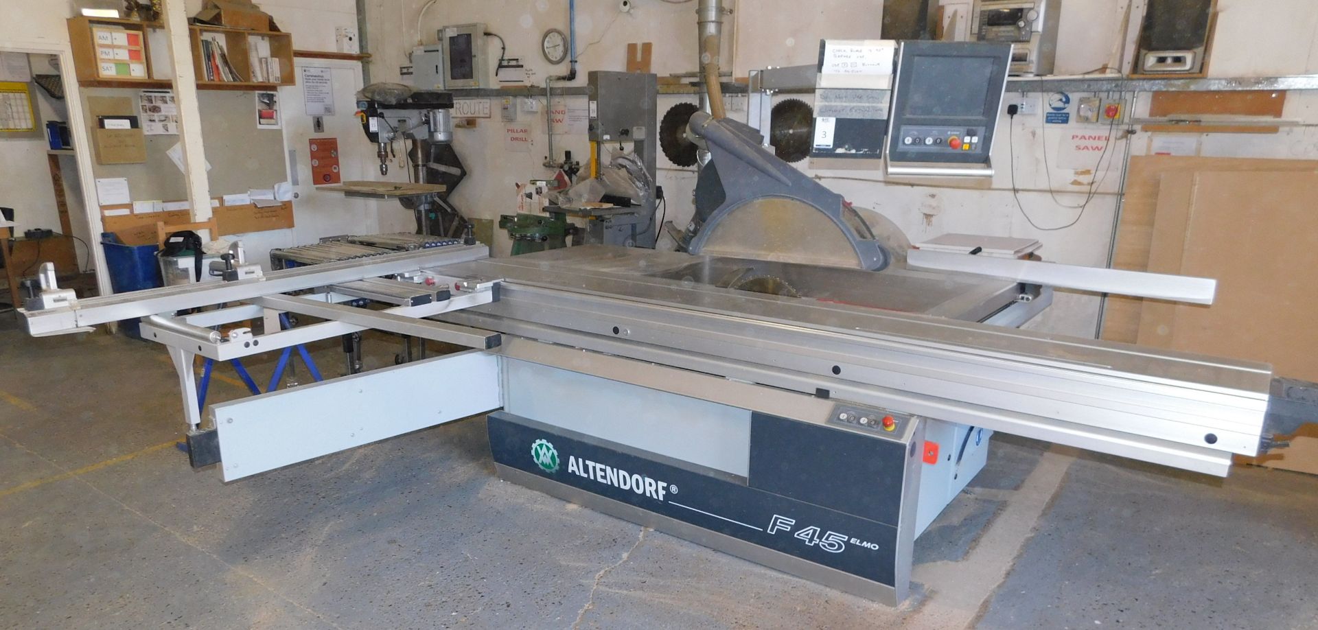 Altendorf F45 Elmo III Sliding Table Saw (2012) Serial Number 12-07-10-056 With Rise/Fall & Tilt - Image 2 of 11
