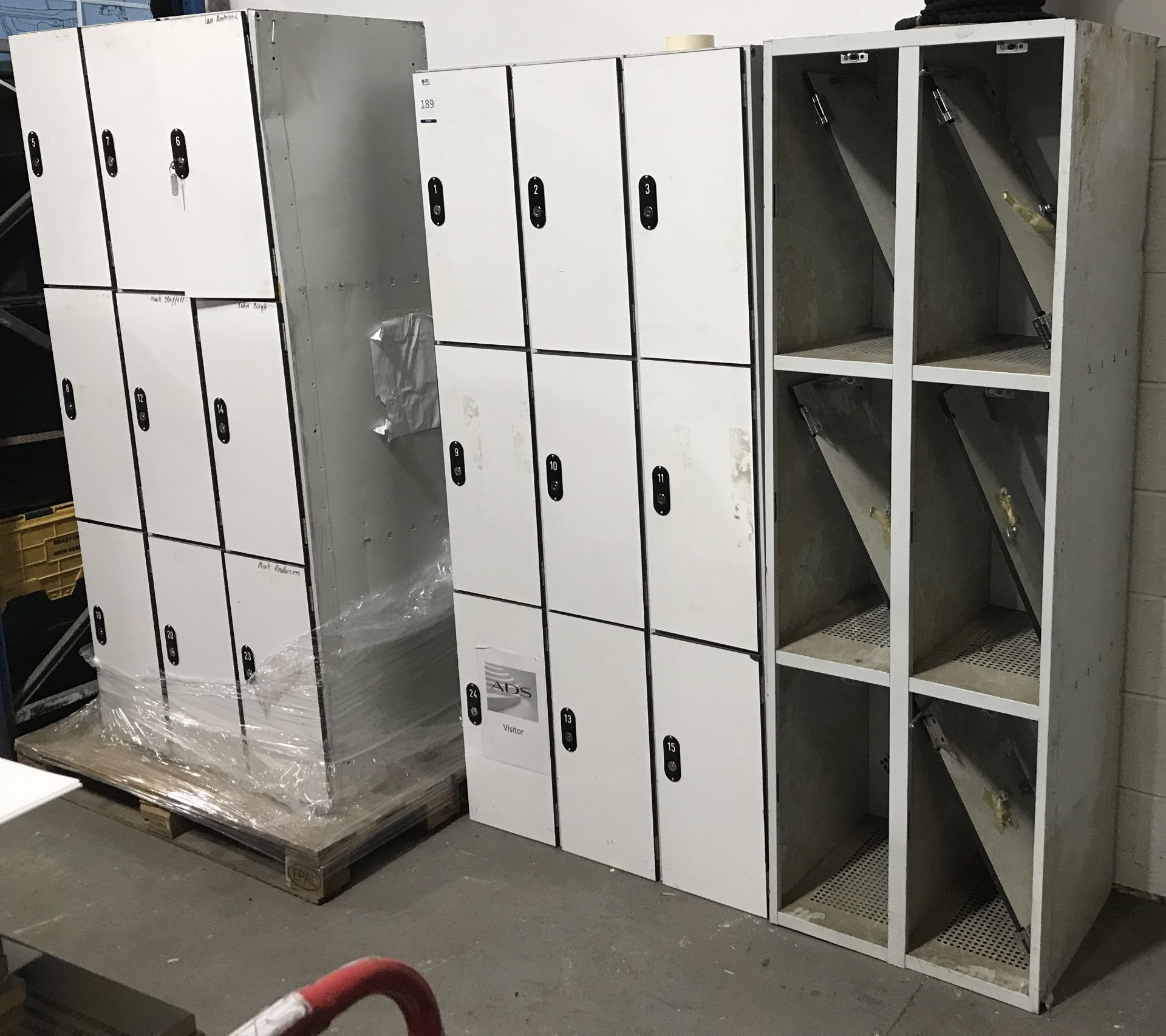 3 Banks of Personnel Lockers