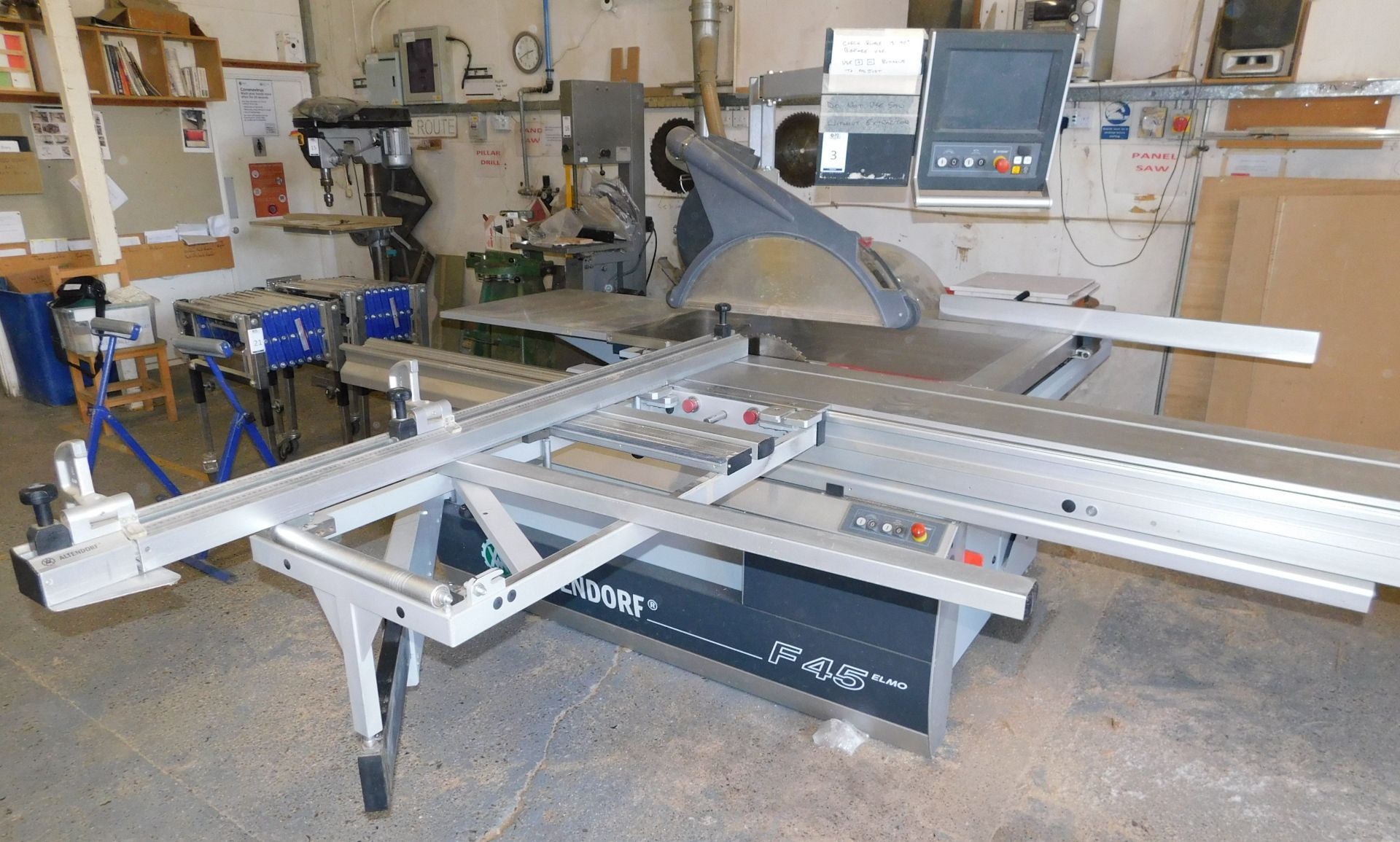 Altendorf F45 Elmo III Sliding Table Saw (2012) Serial Number 12-07-10-056 With Rise/Fall & Tilt