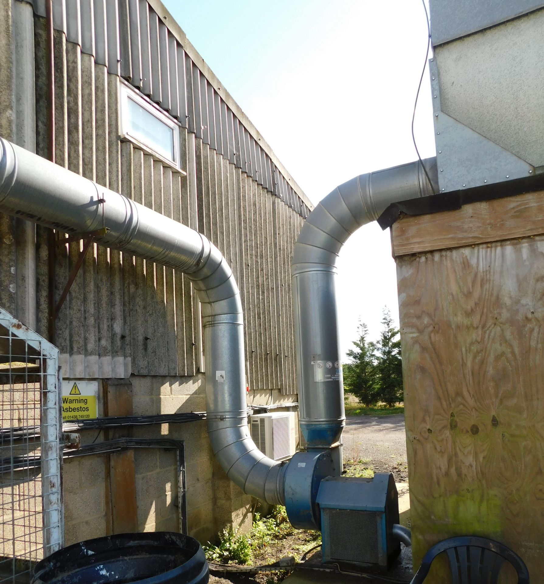 Extractor and Steel Ducting throughout Unit, Along with Elevated Dust Hopper (Purchaser to Dismantle - Image 3 of 3