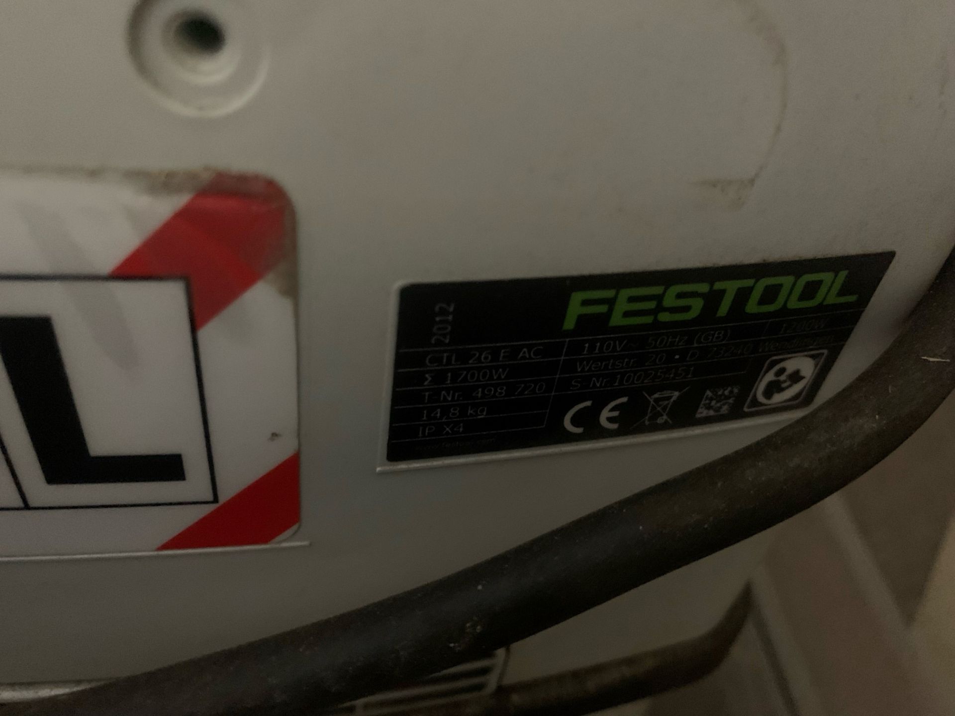 3 Festool Auto Clean Vacuum Cleaner Assemblies (For Spares or Repair) - Image 2 of 4
