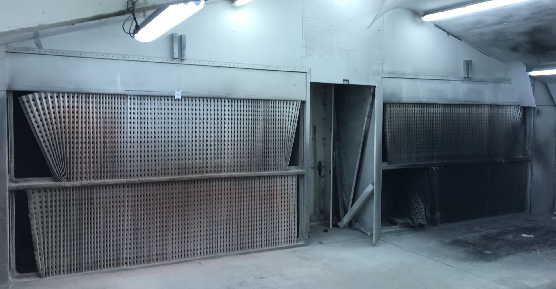 Twin Fercell Sectional Dryback Spray Booths (Purchaser to Dismantle - Must Provide RAMS, Copy of