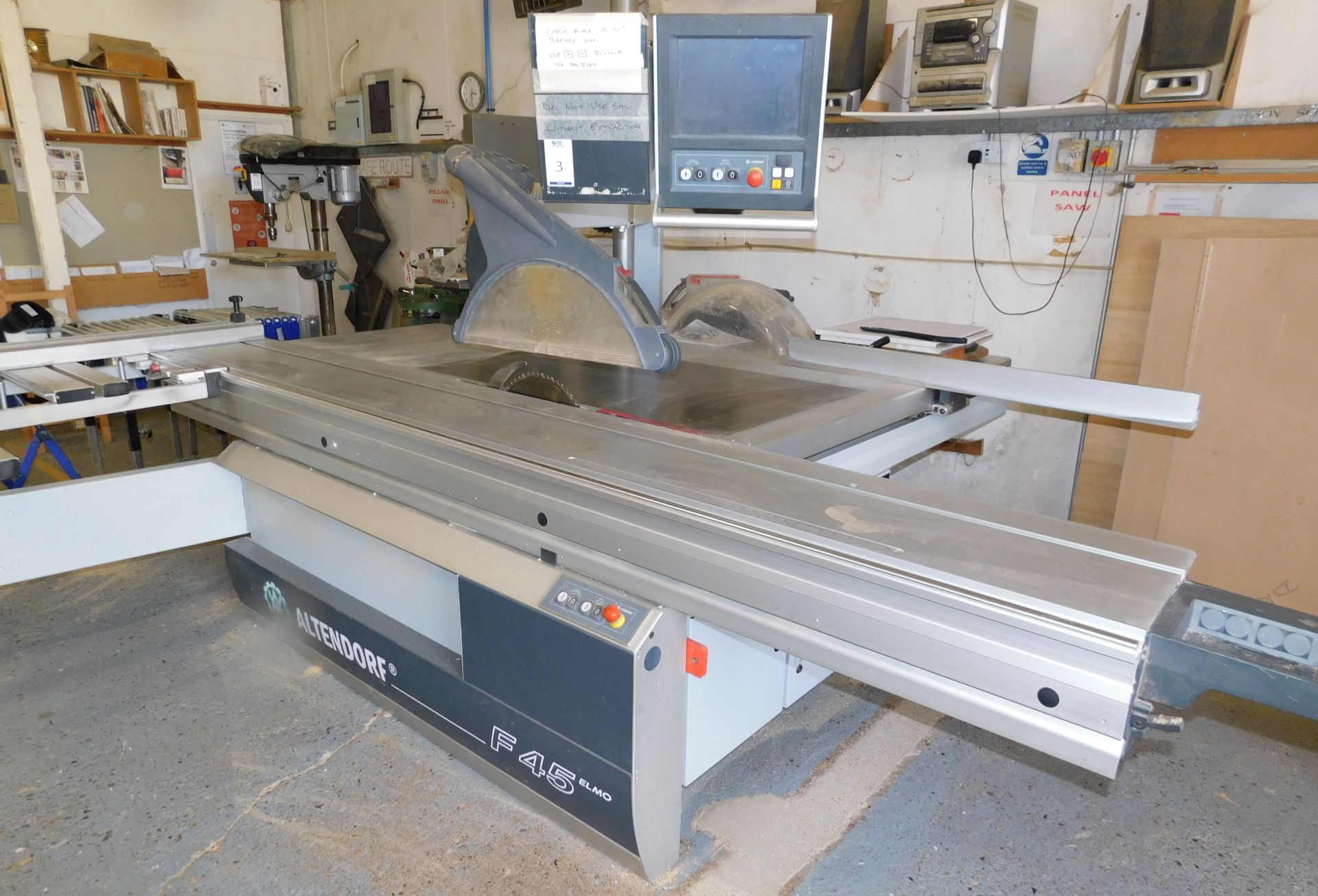 Altendorf F45 Elmo III Sliding Table Saw (2012) Serial Number 12-07-10-056 With Rise/Fall & Tilt - Image 11 of 11