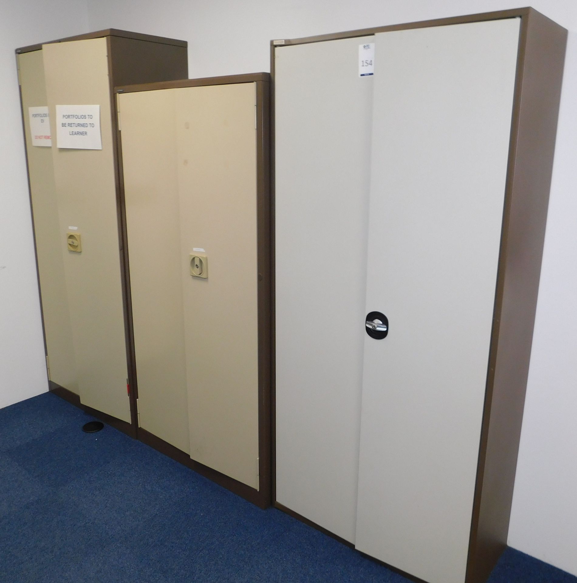 3 Various Double Door Stationery Cabinets