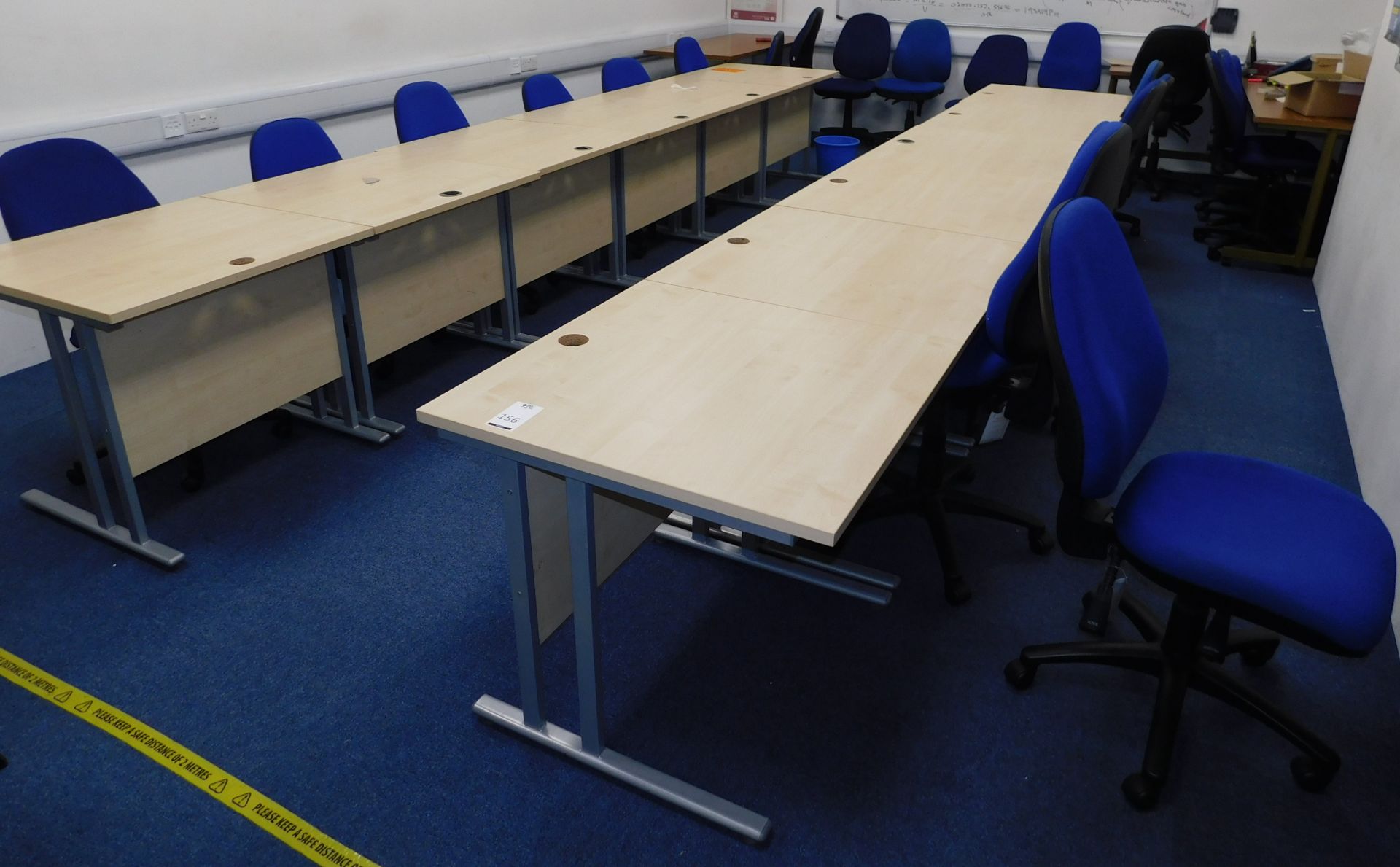 Office Furniture to Training Room to Include:- 17 Various Workstations & 24 Chairs