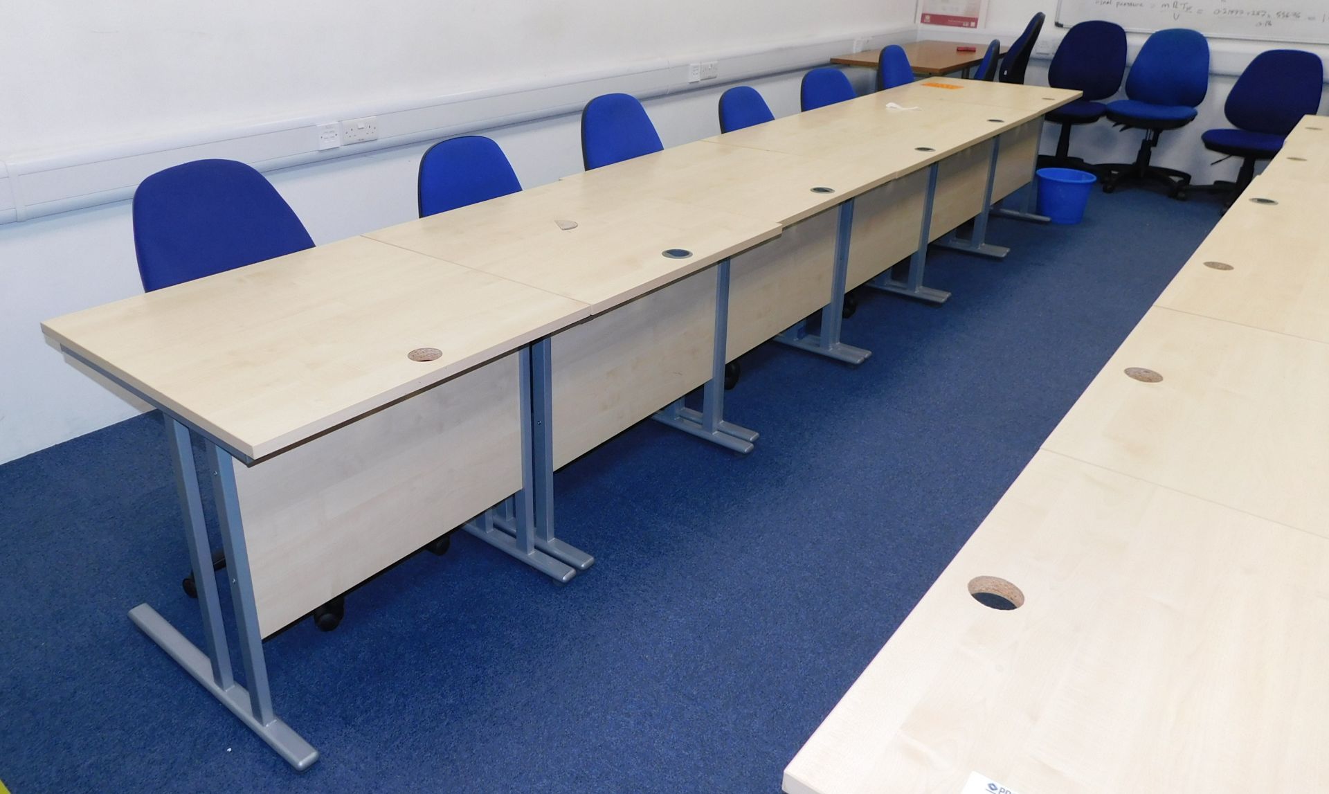 Office Furniture to Training Room to Include:- 17 Various Workstations & 24 Chairs - Image 2 of 2