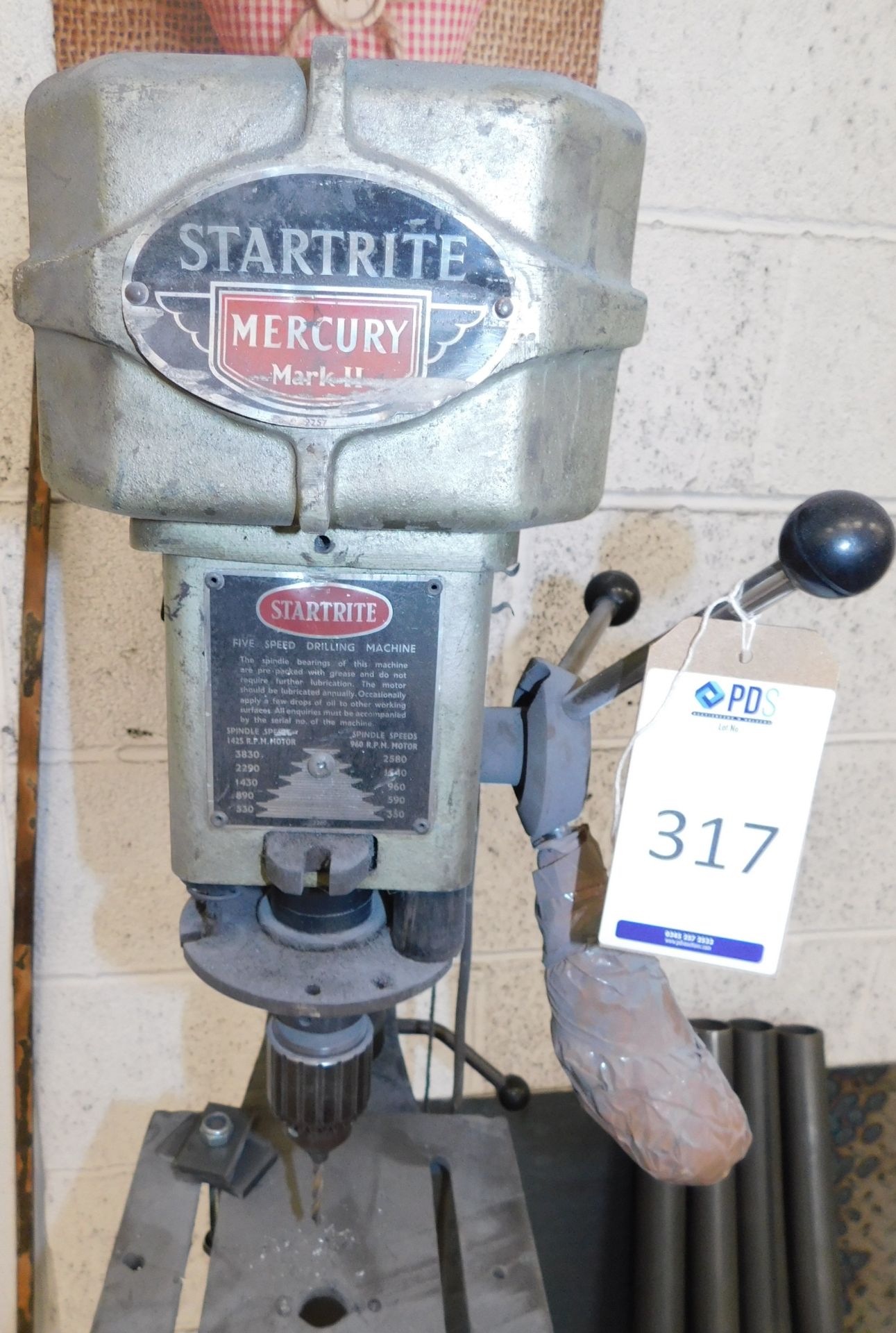 Startrite Mercury Mk II 5-Speed Pedestal Drill (Location: Sheffield. Please Refer to General Notes) - Image 3 of 3