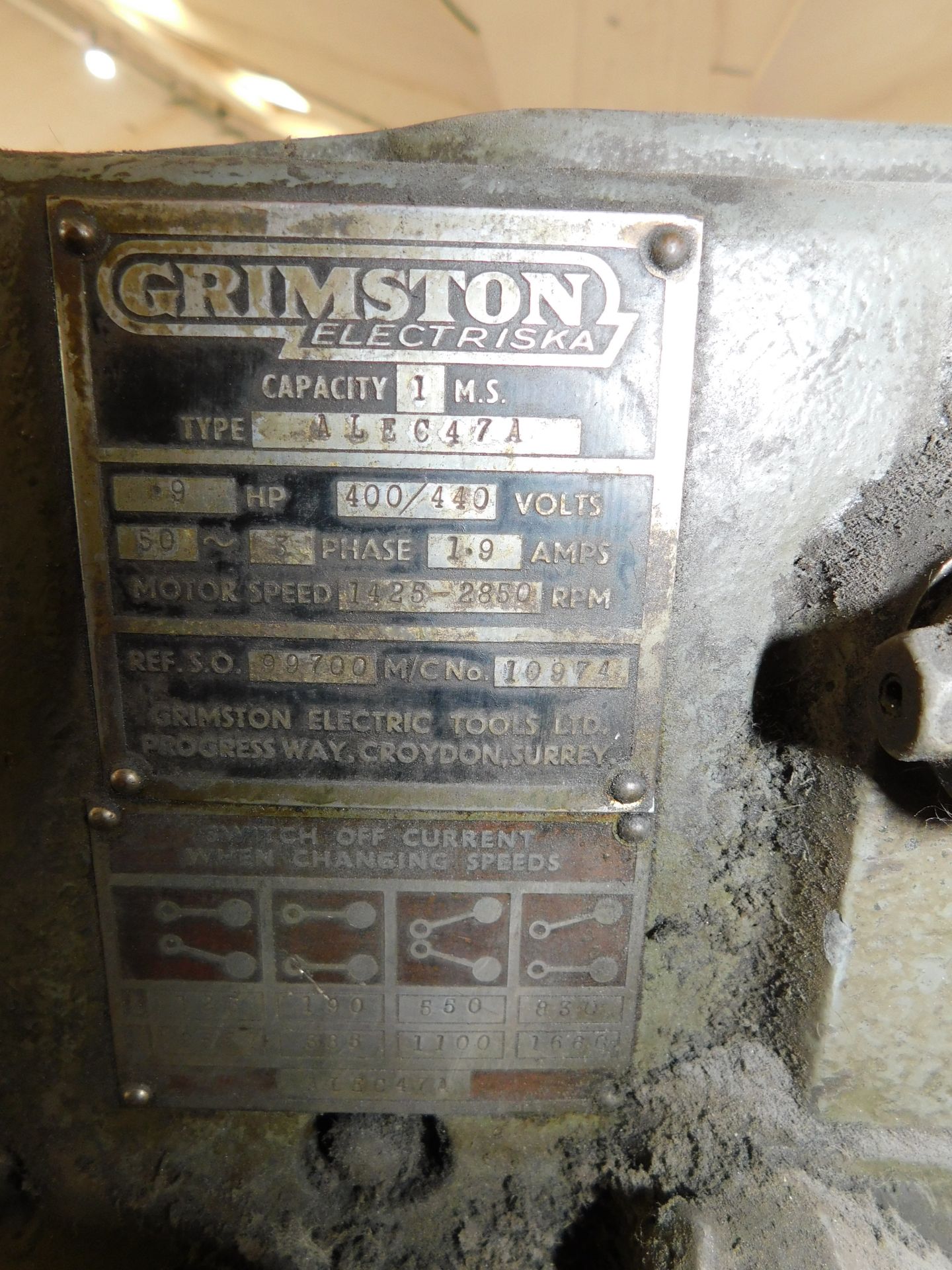 Grimston Alec 47A Pillar Drill (Location: Sheffield. Please Refer to General Notes) - Image 3 of 4