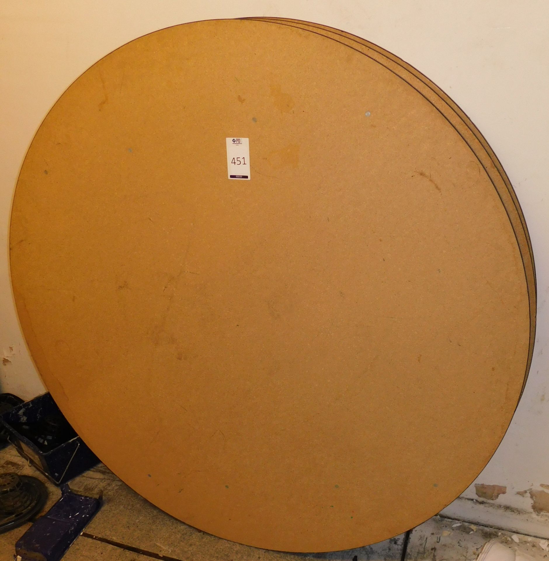 3 Circular Tables (152cm Diameter) (Location: Oldham. Please Refer to General Notes)