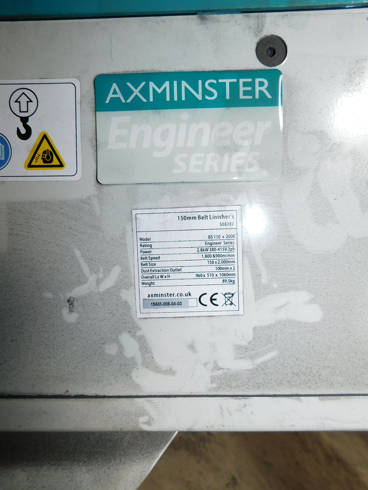 Axminster BS150x2000 150mm Belt Linisher (Location: Sheffield. Please Refer to General Notes) - Image 3 of 3