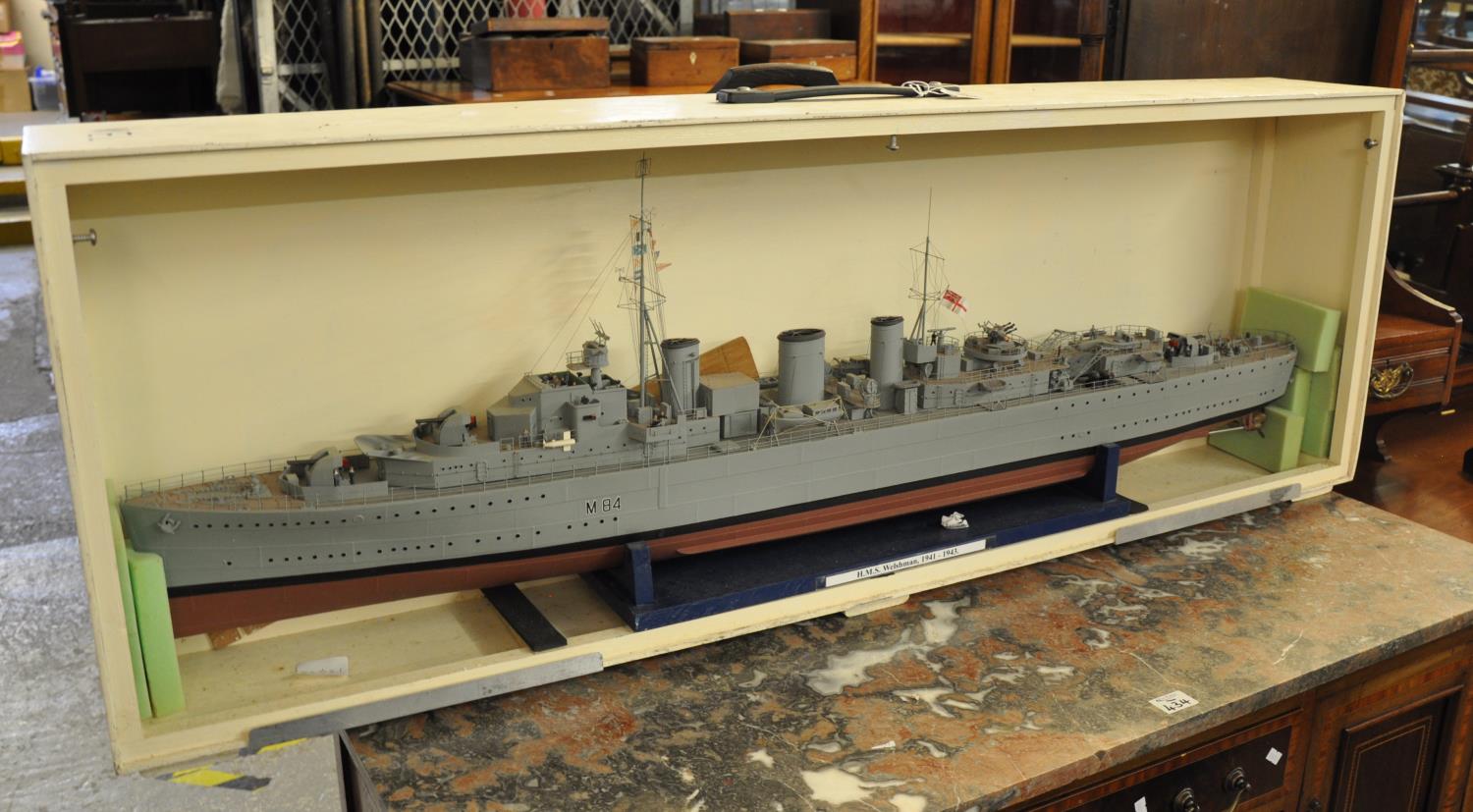 Exhibition quality working scale model of the Second World War 'Abdiel' class Royal Naval mine