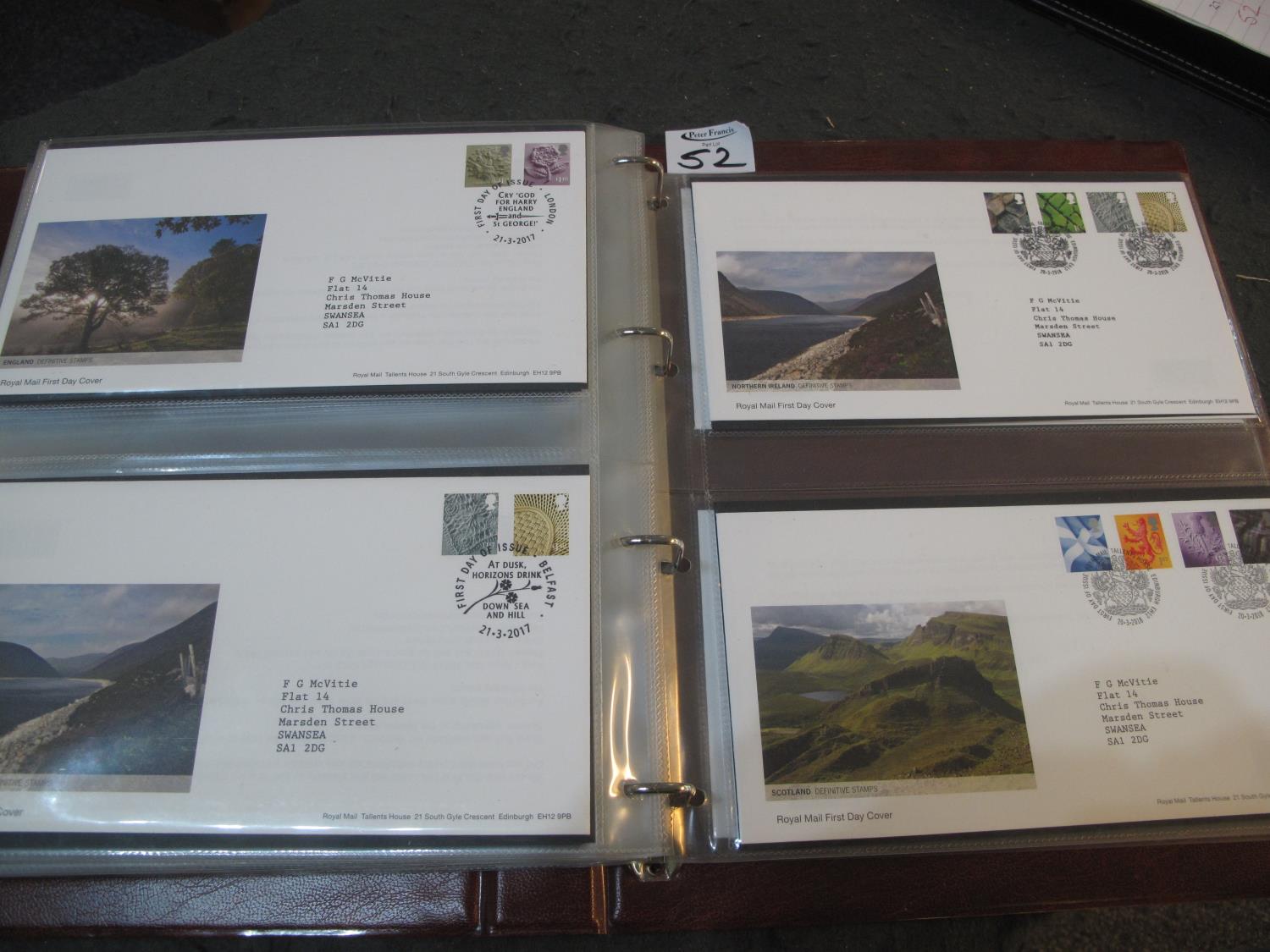 Great Britain collection of 70+ regional first day covers England, Northern Is, Scotland and Wales