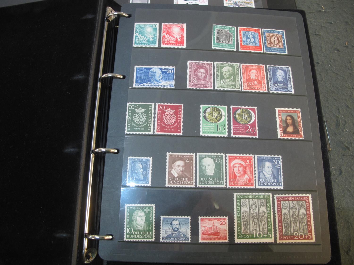West Germany mostly mint stamp collection in two stock albums 1949 to 1990's, many 100s of stamps,