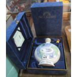 Pair of P & O Cruises Wade 'Arcadia' cognac porcelain flask decanters in original boxes. (2) (B.P.