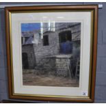 M.J Clark (British 20th Century), 'Old Welsh Barn', signed and dated '95, oils. 39 x 35cm approx.