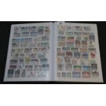 Great Britain early to modern, mostly used stamp collection in large blue Lighthouse stockbook, 100s