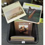 Box of vintage Classical vinyl LPs to include; Schubert, Vivaldi, Mozart, some of Welsh interest