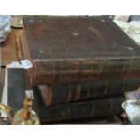 Two trays of books, mostly bibles and other religious texts, some in Welsh to include; 'The Pictoral