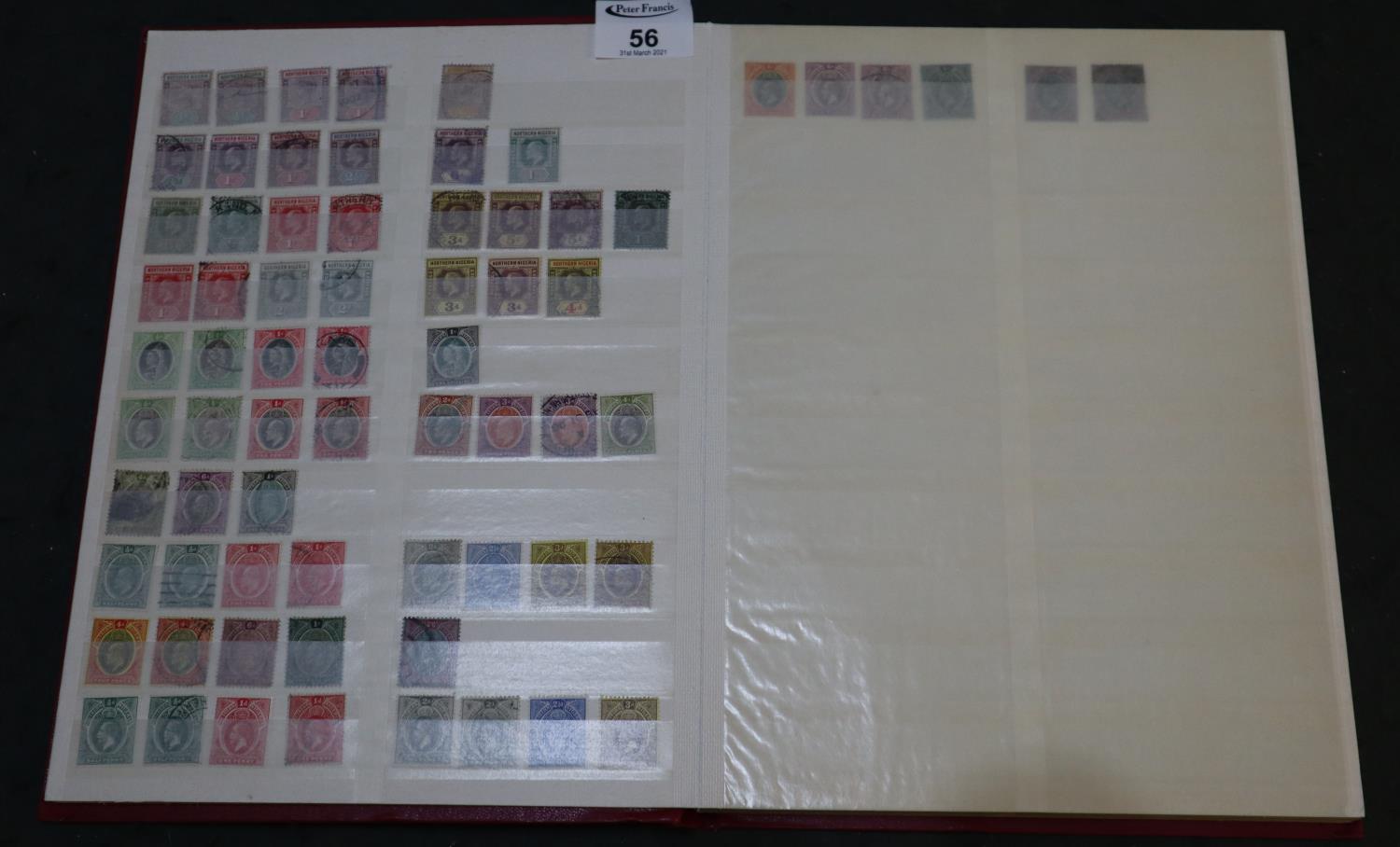 Nigeria and Northern Nigeria stamp collection of mostly used early to modern in stockbook. 500 +