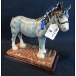 Royal Doulton 'Animals, sporting and ceremonial Horse Collection' figurine on wooden base, '