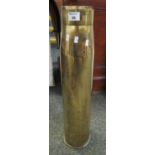 Large brass military shell case, marked to the base '4.5 gun, 1939'. (B.P. 21% + VAT)