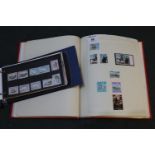 Channel Islands mint and used collection of stamps in red album and album of Jersey presentation