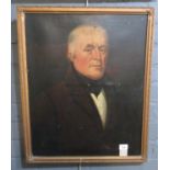 British School (19th Century), portrait of a gentleman, oils on canvas. 61 x 49cm approx. (B.P.